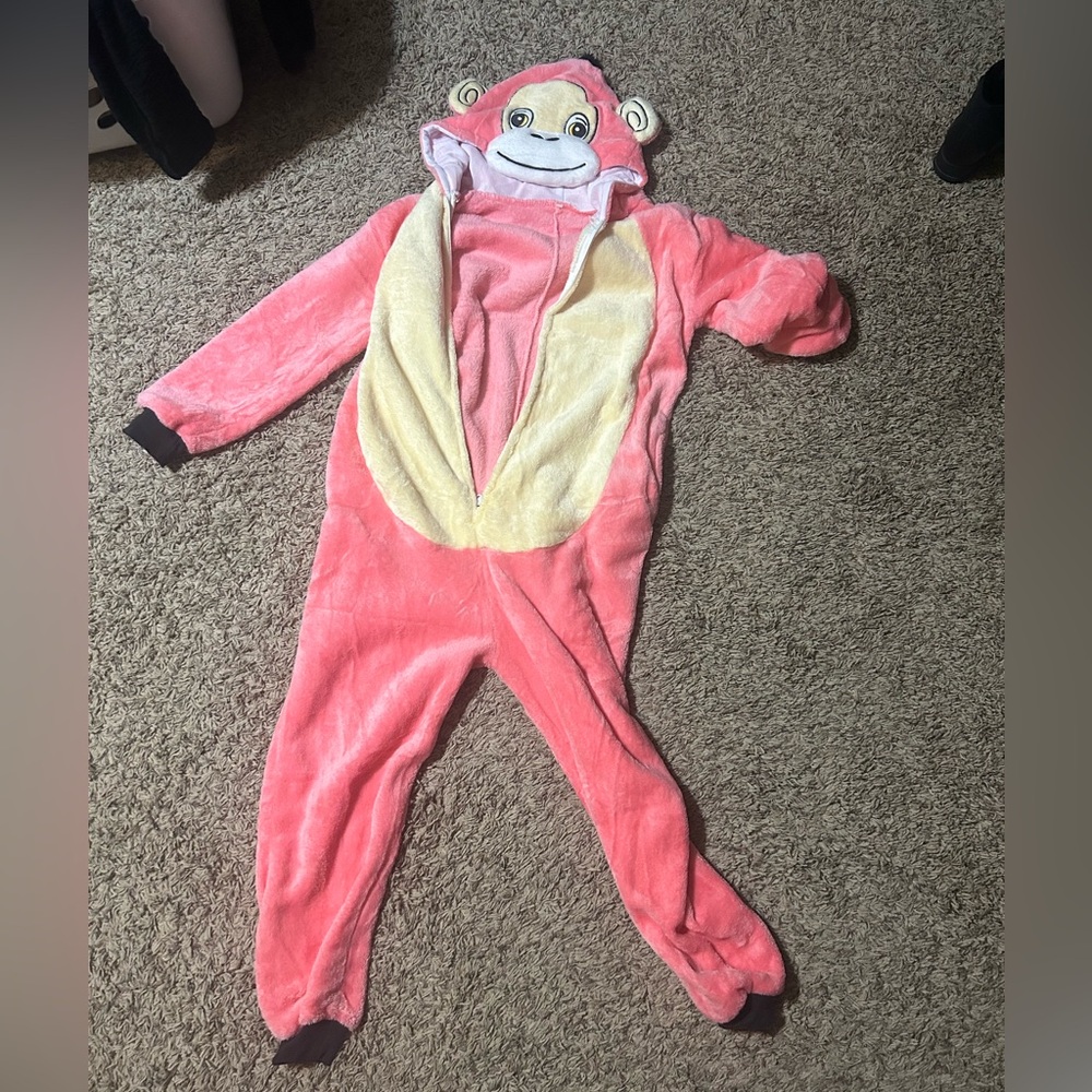 Pink Monkey Kids One Piece